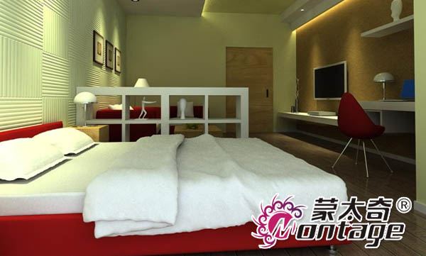 摒棄單一色調(diào) 硅藻泥背景墻打造環(huán)?！な孢m迷你公寓